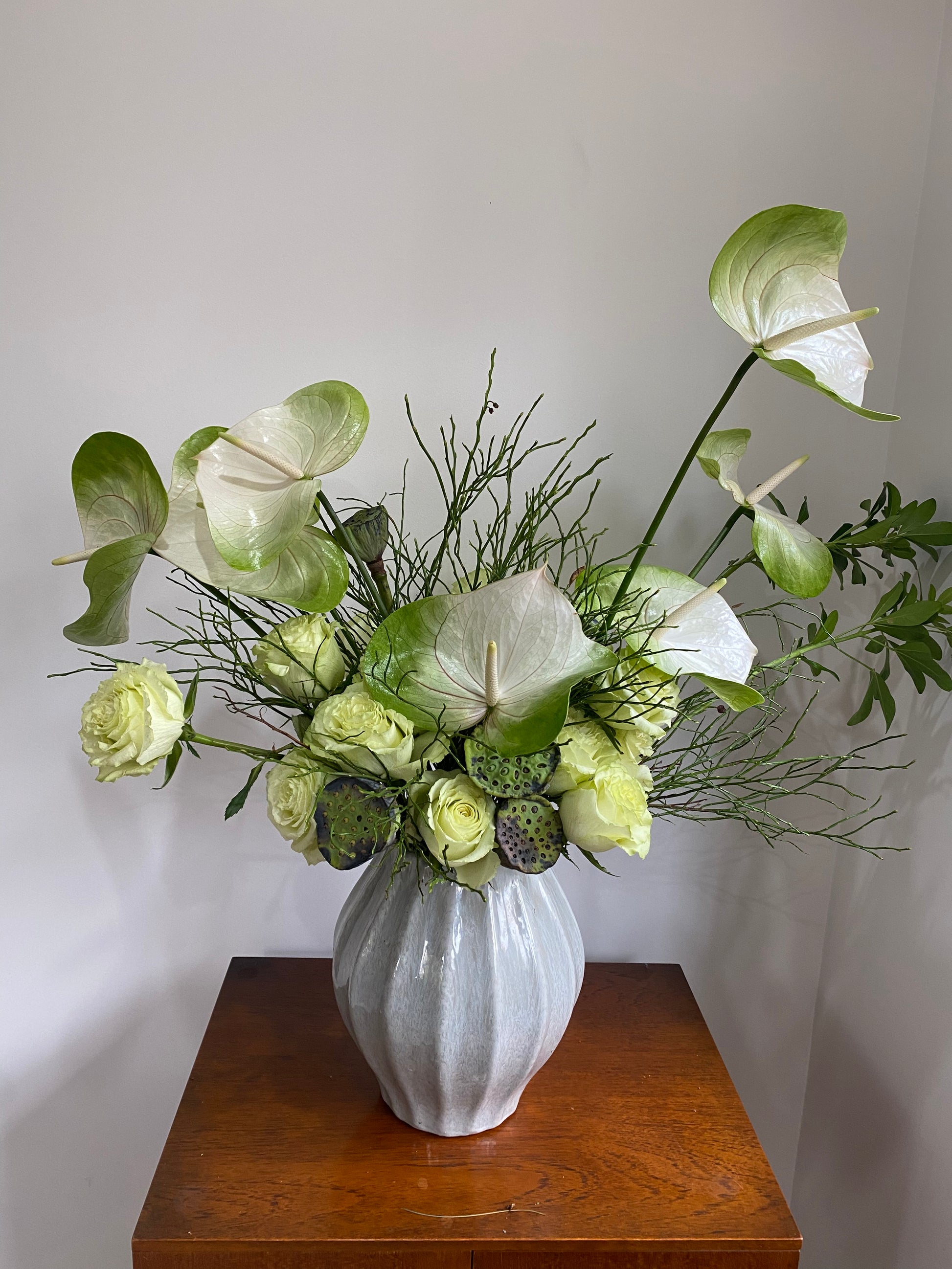 anthurium luxury THE PARKMORE - Luxury White Anthurium Bouquet | Surrey Florist